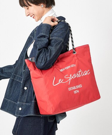 LARGE 2 WAY TOTE ２ウェイロージーレッドスクリプト