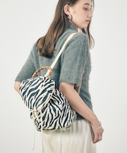 QUILT BAMBOO BACKPACK エクリュゼブラ