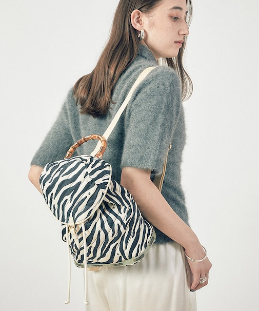 QUILT BAMBOO BACKPACK エクリュゼブラ