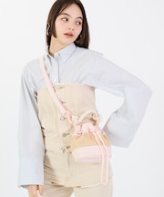 RAFFIA MINI BUCKET ピーチブラッシュラフィア