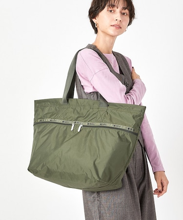 CARLIN ZIP TOP TOTE BAG ダークオリーブ　
