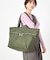 CARLIN ZIP TOP TOTE BAG ダークオリーブ　