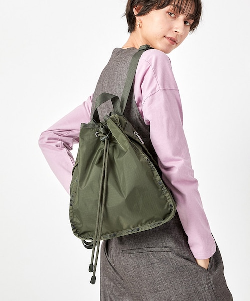 レスポートサック LeSportsac CINCH BACKPACK ダークオリーブ レディース バックパック リュック デイパック CINCH BACKPACK ダークオリーブ ｜レスポートサックのアウトレット通販