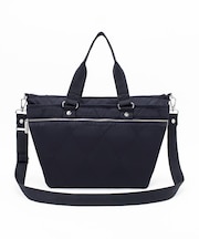 QUILT ZIP TOTE ネイビーブルーキルト