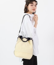 CONVERTIBLE BUCKET BAG レモンメレンゲ/サンダー