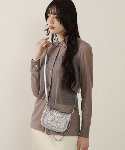 2WAY CHAIN MINI BAG コズミックシルバー