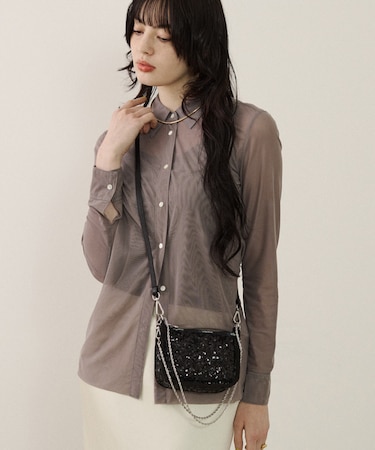 2WAY CHAIN MINI BAG コズミックブラック