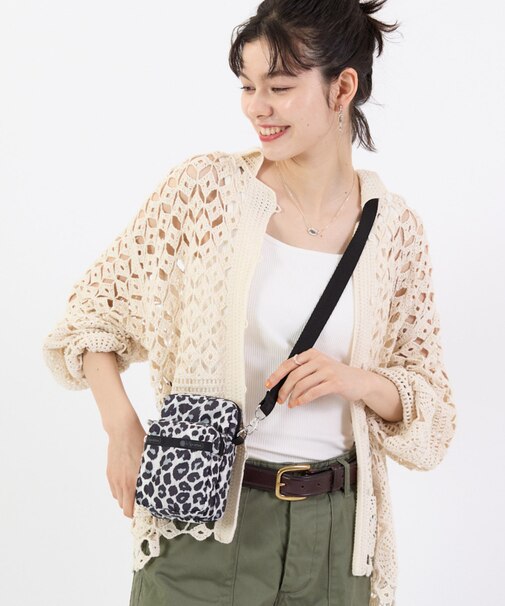 MINI PHONE BAG ニュートラルレオパード