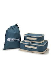 PACKING POUCH SET ブルーインディゴ/ベージュ