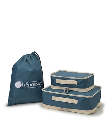 PACKING POUCH SET ブルーインディゴ/ベージュ