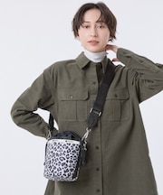 SM DRAWSTRING BUCKET ニュートラルレオパード/ブラック