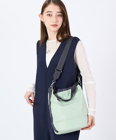 CONVERTIBLE BUCKET BAG フロスティグリーン/サンダー