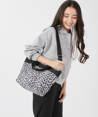 BUCKET TOTE ニュートラルレオパード