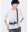 EVERYDAY SM SATCHEL マリンロゴボーダー