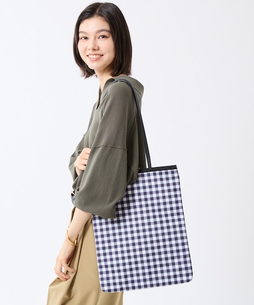VERTICAL CITY TOTE アップタウンギンガム/ブラック