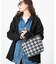 MEDIUM 2 WAY TOTE 2ウェイブラック/ベージュハウンズトゥース