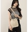 MED DRAWSTRING BAG エクリュムーンラフィア