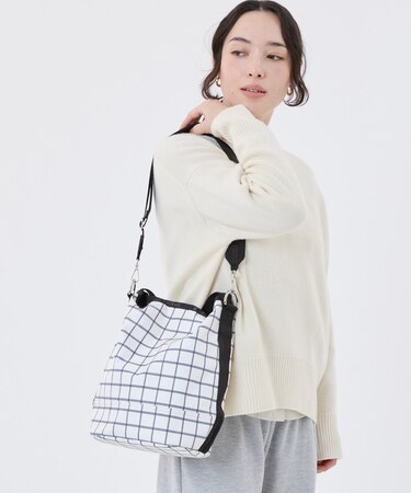 CONVERTIBLE BUCKET BAG モノクラスチェック