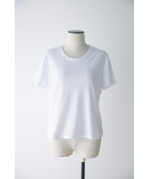 クルーネックスラブ天竺Ｔシャツ