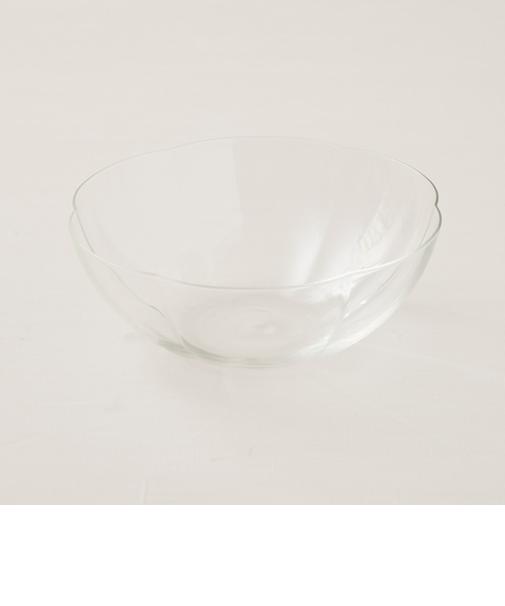 耐熱ガラス　輪花ボウル　20㎝