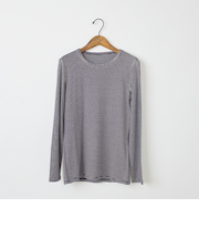 プレミアウォームボーダークルーネックＴシャツ