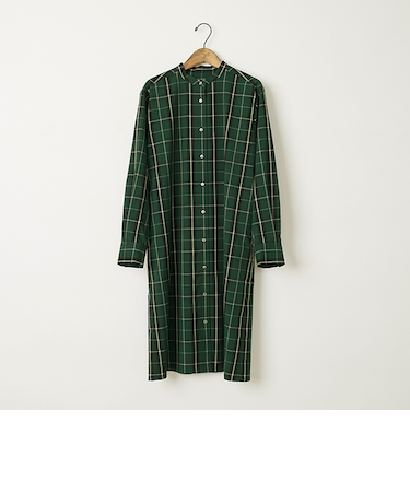 チェックロングシャツ
