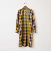 チェックロングシャツ