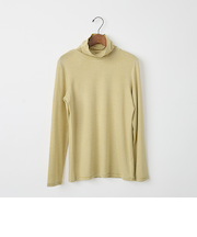 プレミアウォームボーダータートルネックＴシャツ