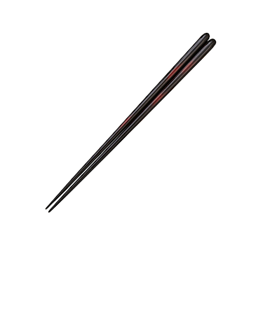 越前塗 研ぎ出し箸 黒