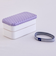 布貼り長角二段弁当箱 パープル