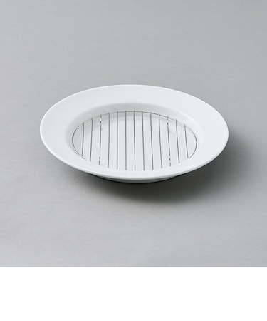 【年末年始　数量限定特別セット】網付きリムプレートとフラワープレート２枚セット