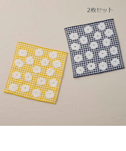 モッコウバラミニふきん　２色セット