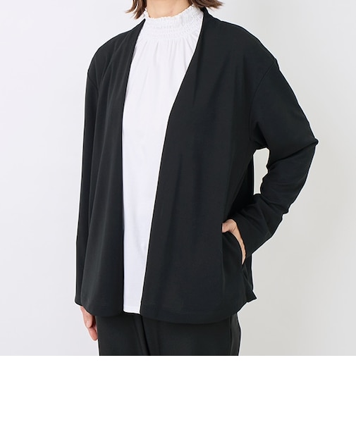 強撚スムーストッパーカーディガン