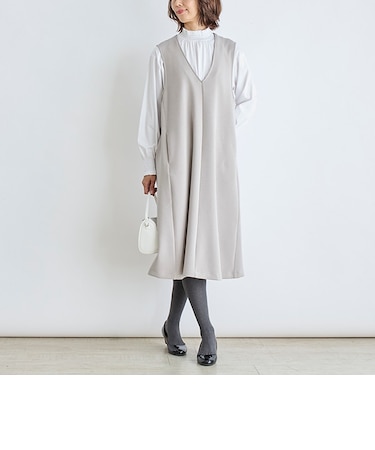 ダブルジャージージャンパースカート