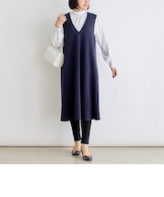 ダブルジャージージャンパースカート