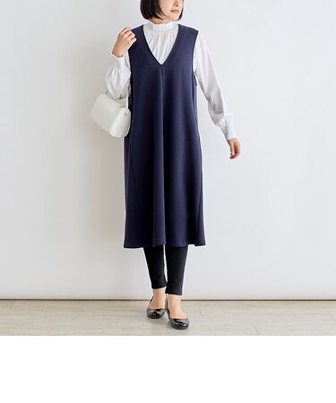 ダブルジャージージャンパースカート