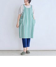 ランダムストライプY字型エプロン