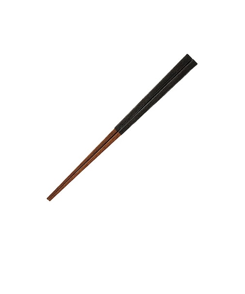 布貼り角箸 黒