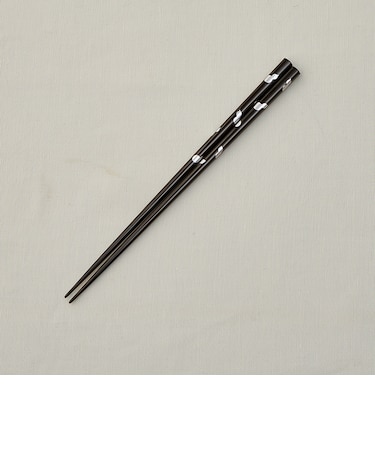 ひょうたん箸 黒 23cm