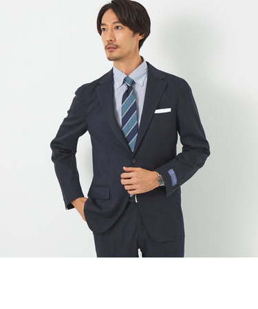 New Zealand Wool ヘリンボーン 2B RG スーツジャケット -ストレッチ-