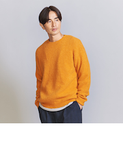エア シャギー アルパカ クルーネック ニット