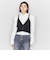 ＜ASTRAET＞リブ アイレット ニットキャミソール
