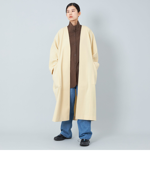 ユナイテッドアローズトウキョウ ノーカラーコート ロングコート　34 2025年最新】united arrows ノーカラーコートの人気アイテム