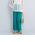 ［size SHORT/TALLあり] コットン リネン セミフレア スリット パンツ