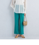 ［size SHORT/TALLあり] コットン リネン セミフレア スリット パンツ