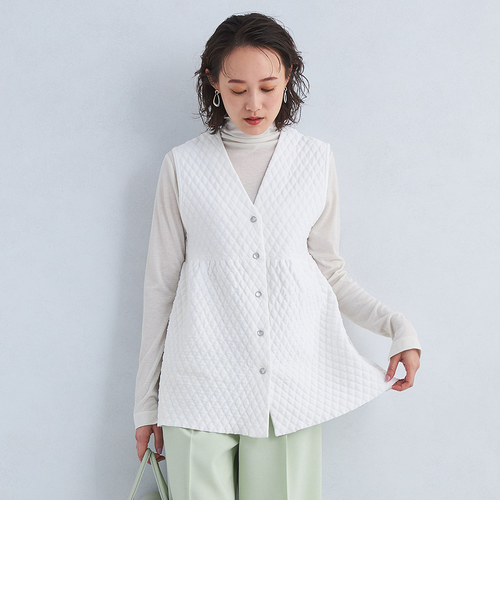 【美品】【最安値】UNITED ARROWS バイカラーペプラムジレ ☆美品【UNITED ARROWS】 バイカラー ペプラム ジレ ブラック