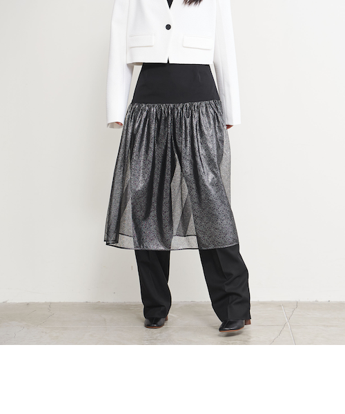 machatt ブークレーニットスカート　ホワイト BOTTOM | MACHATT ONLINE STORE
