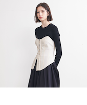 ＜AEWEN MATOPH＞ニット コンビ コルセット