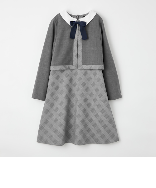 T/W グレンチェックワンピース×ボレロ セット｜ユナイテッド