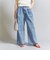 ボタンタック デニムパンツ